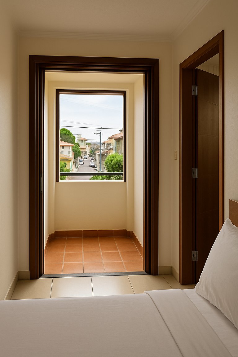 Suite Privativa cama casal e Beliche